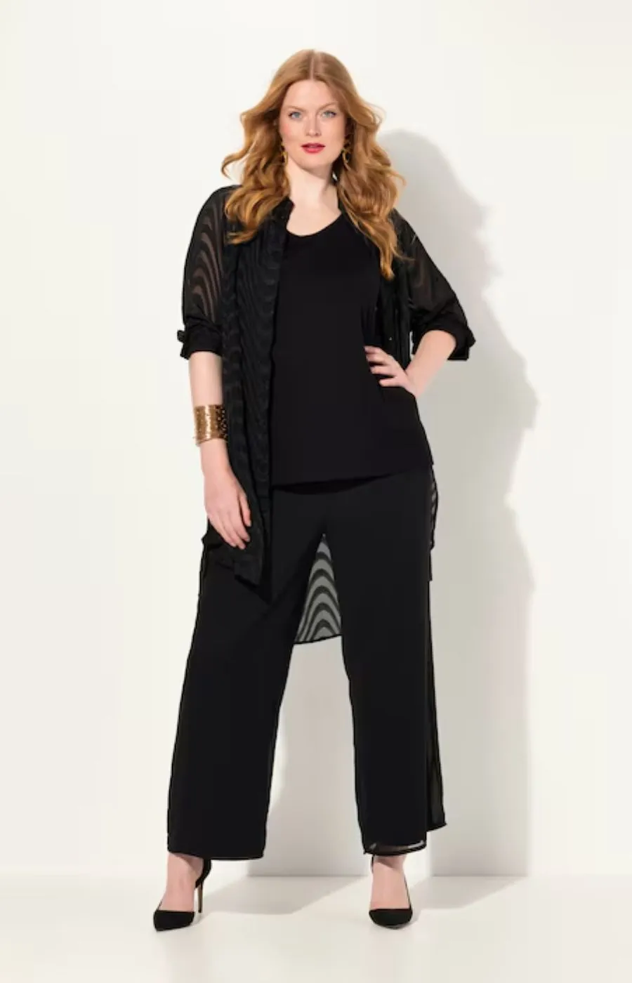 Ulla Popken Chiffon Trousers