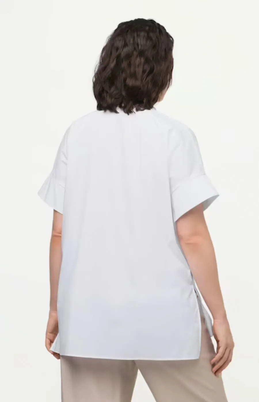 Ulla Popken Short Sleeve White Shirt