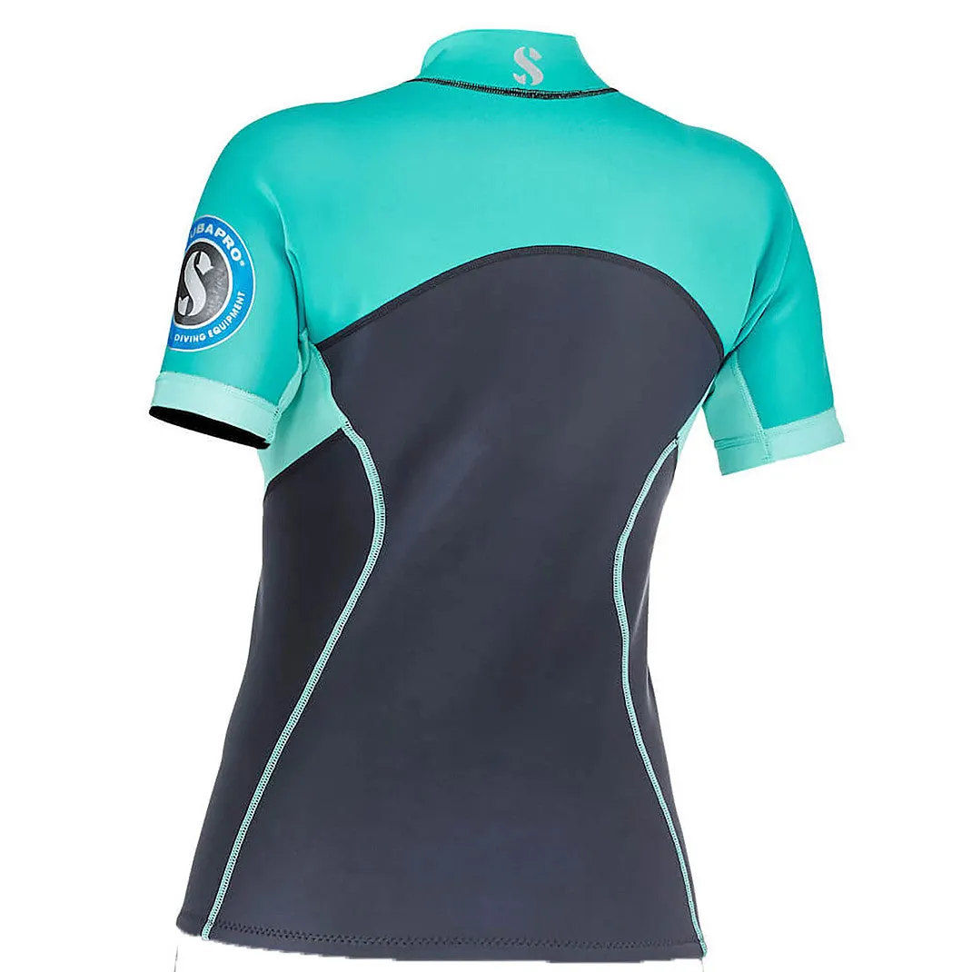 Used ScubaPro Everflex 1.5 Women's Short Sleeve - Caribbean (Teal) Size 3XL