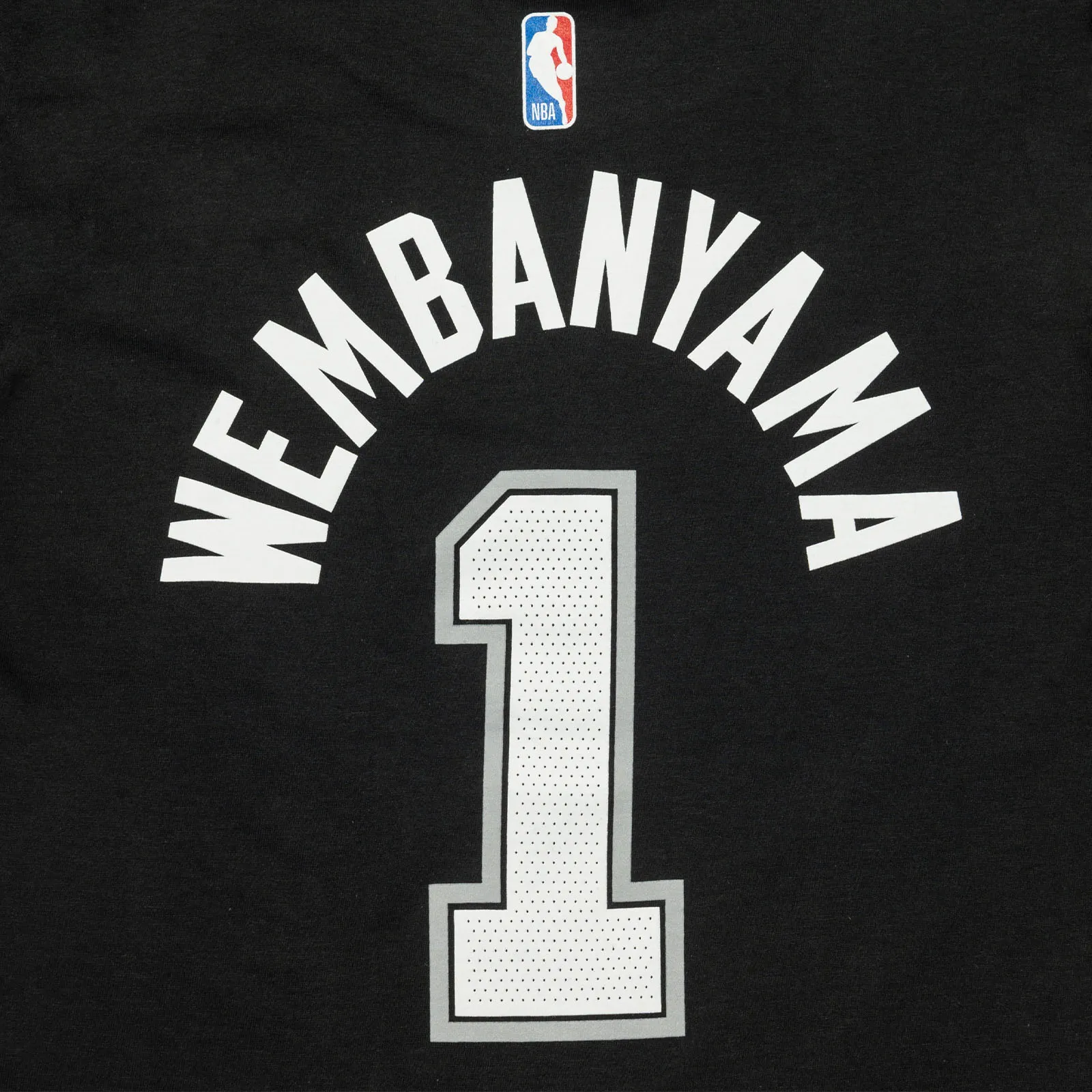 Victor Wembanyama Name & Number NBA Youth T-Shirt - Black