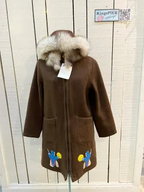 Vintage Inuvik Enterprise Brown Wool Northern Parka, Made in Canada, Chest 38”