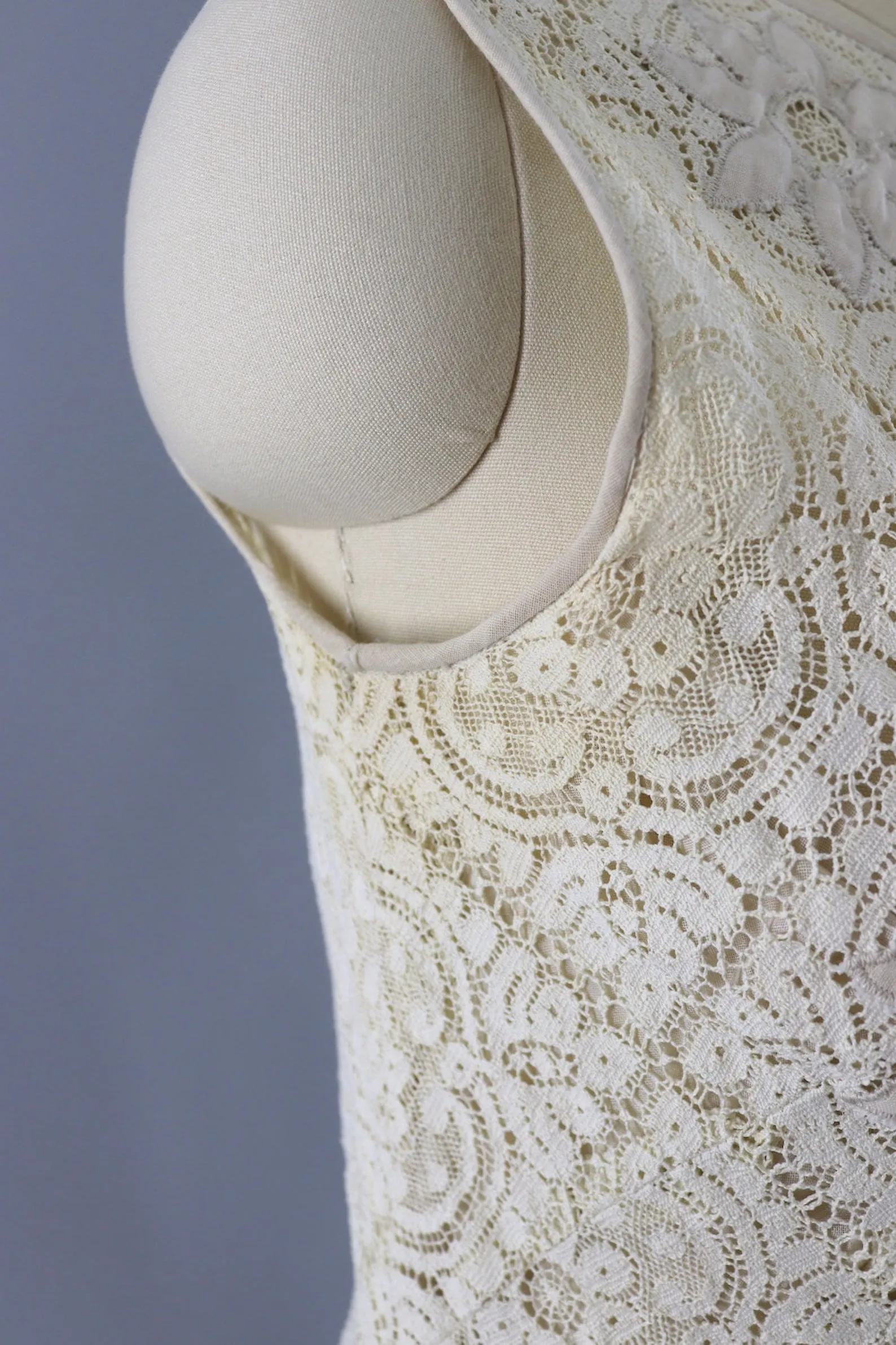 Vintage Ivory Lace Day Dress