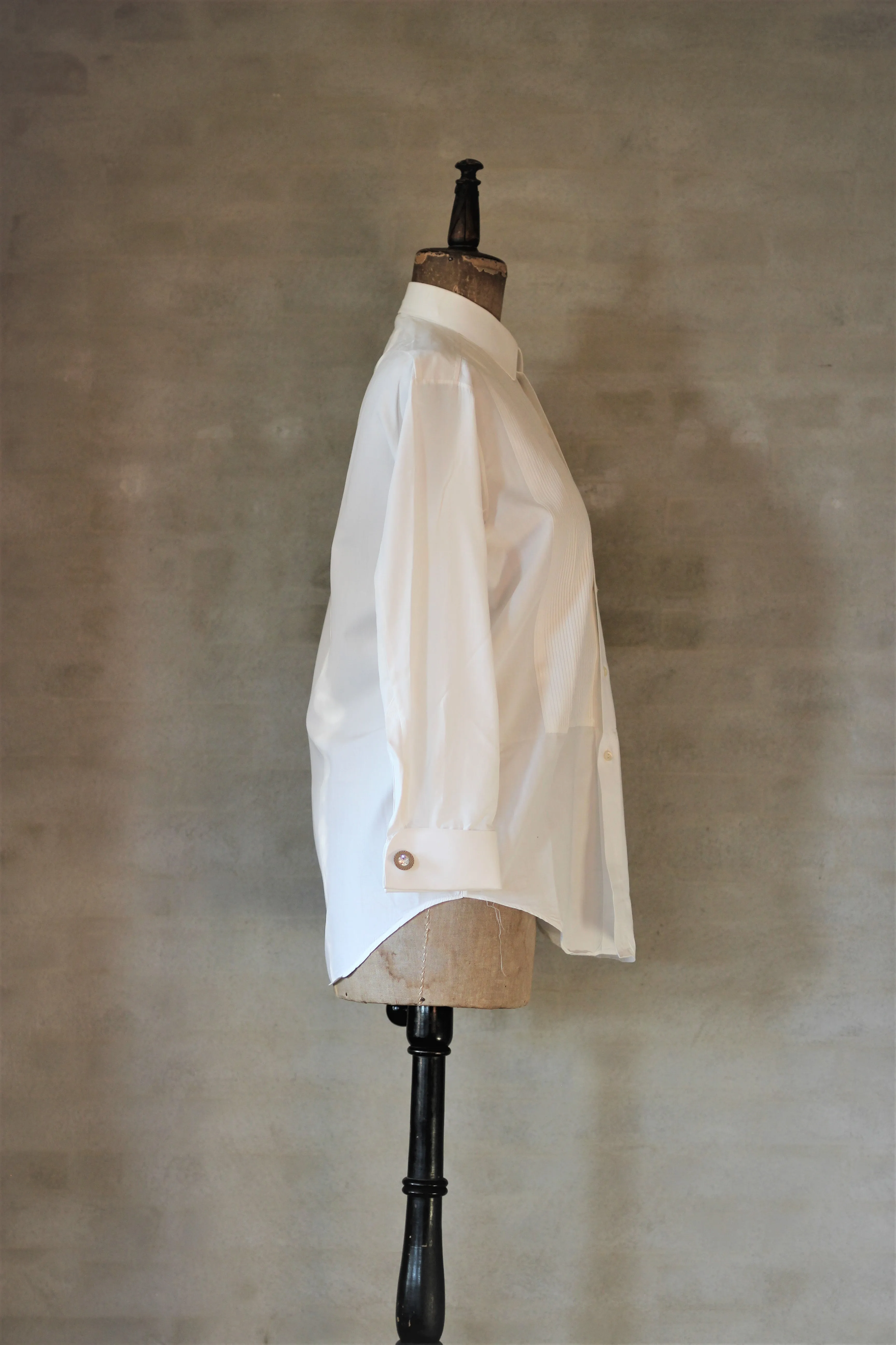 Vintage Men's Classic White Dress Shirt