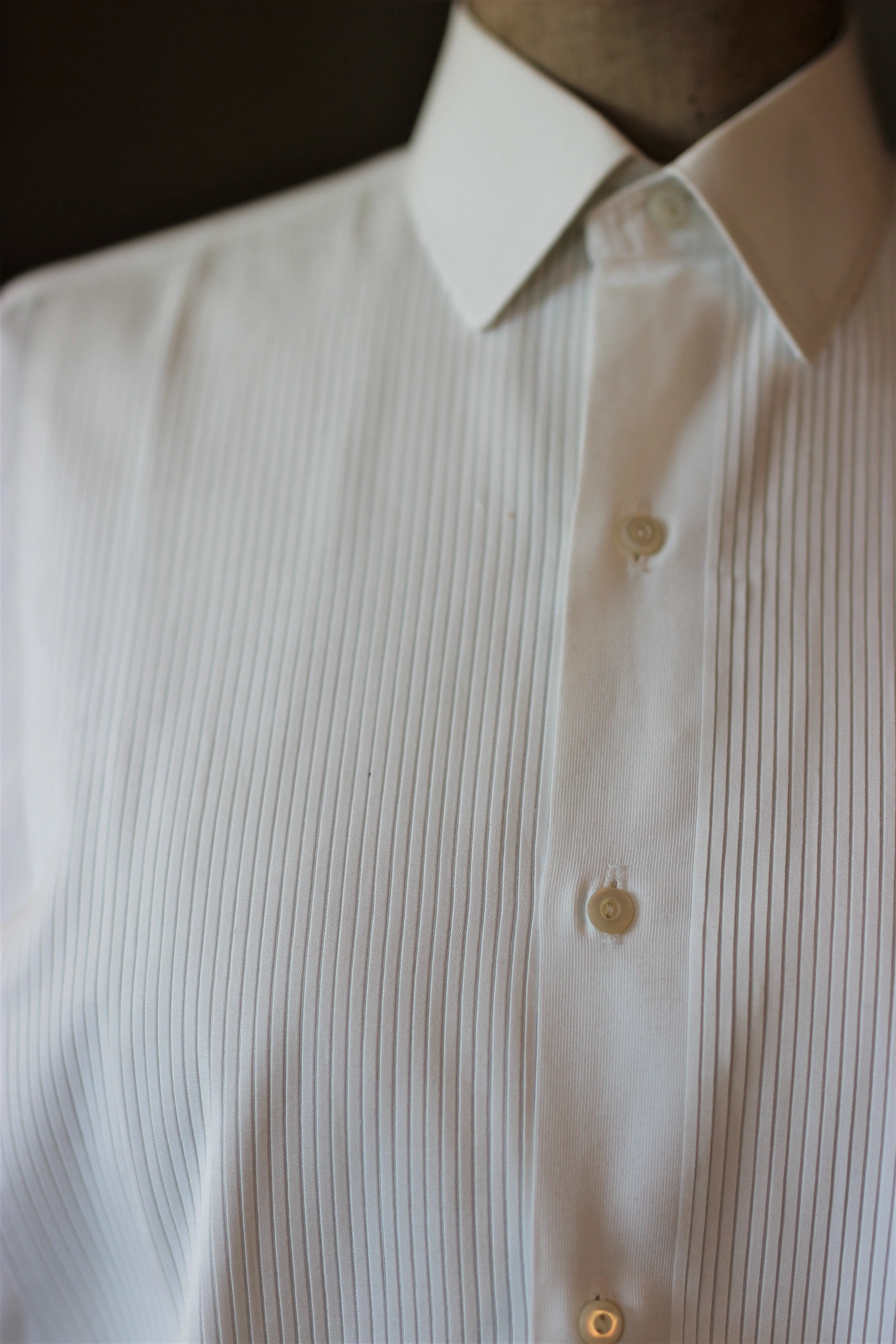 Vintage Men's Classic White Dress Shirt