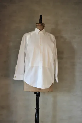 Vintage Men's Classic White Dress Shirt