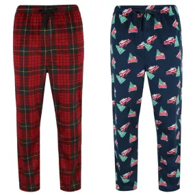 Weatherproof Vintage Men's Fleece Holiday Pajama Pants (2 Pack)