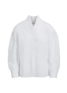 White Shirt with Ruffles