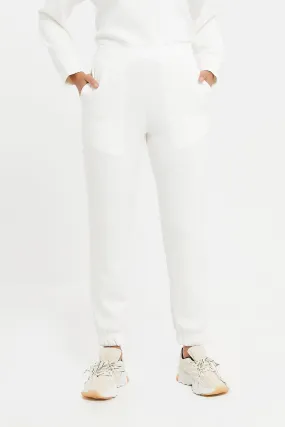 Women White Jogger Pants