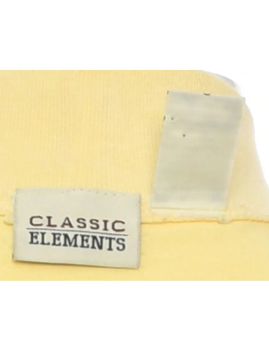 Yellow Plain T-shirt - S